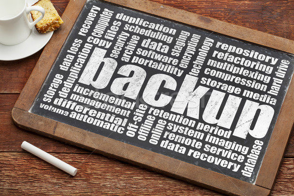 backup word cloud Stock photo © PixelsAway