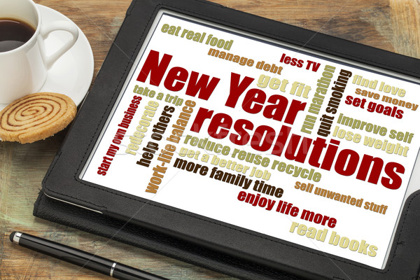 New Year goals or resolutions Stock photo © PixelsAway