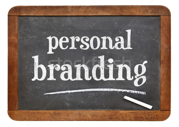 personal branding blackboard sign Stock photo © PixelsAway