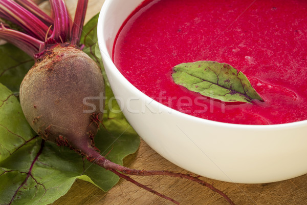 red beet cream soup Stock photo © PixelsAway
