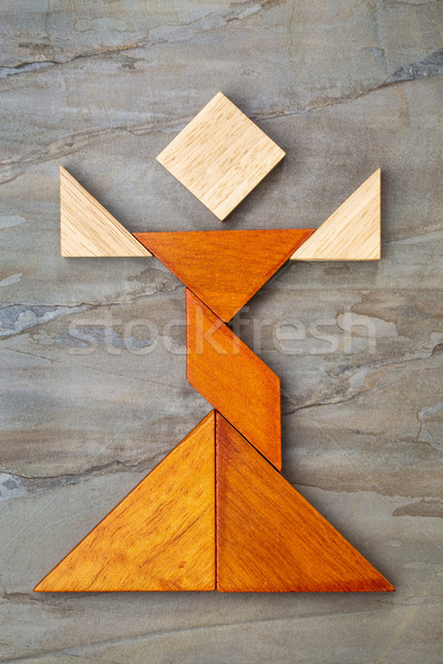 tangram dancer figure Stock photo © PixelsAway