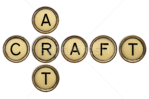 Stock photo: art and craft crossword