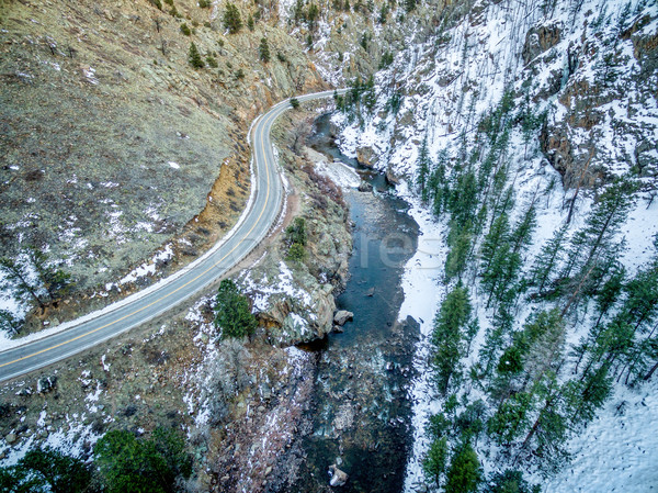 Poudre River Canyon aerial view Stock photo © PixelsAway