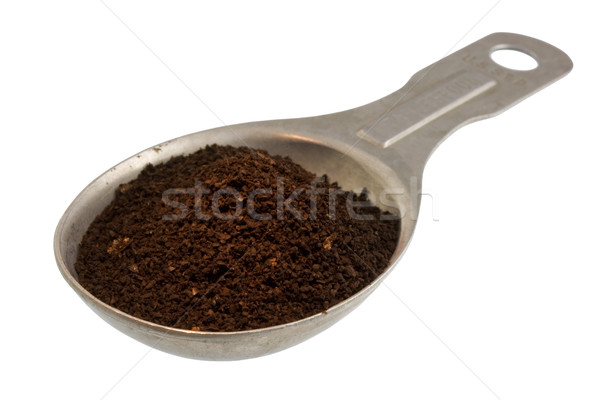 tablespoon of ground dark roast coffe Stock photo © PixelsAway