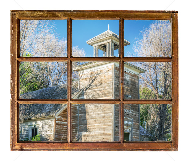 old abandoned schoolhouse in rural Nebraska Stock photo © PixelsAway