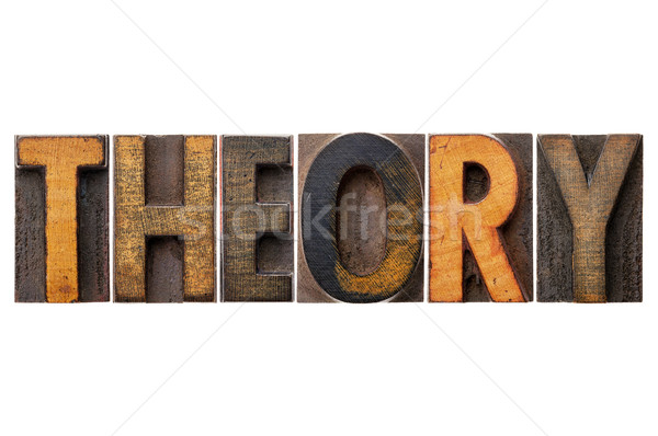theory word typography Stock photo © PixelsAway