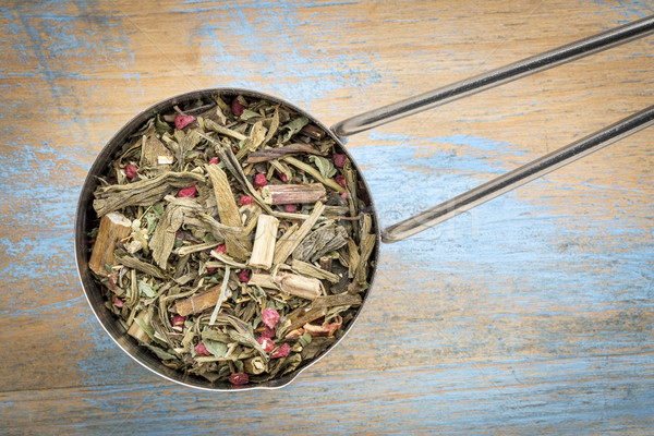 дыхание травяной чай черпать чай лимона Сток-фото © PixelsAway