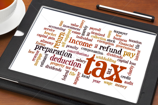 tax  word cloud  Stock photo © PixelsAway