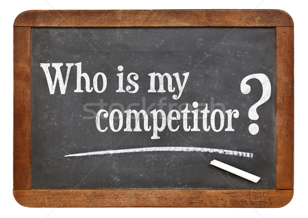 Concurent întrebare epocă afaceri marketing Imagine de stoc © PixelsAway