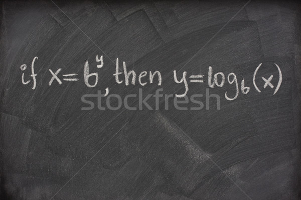 logarithm definition on a school blackboard Stock photo © PixelsAway