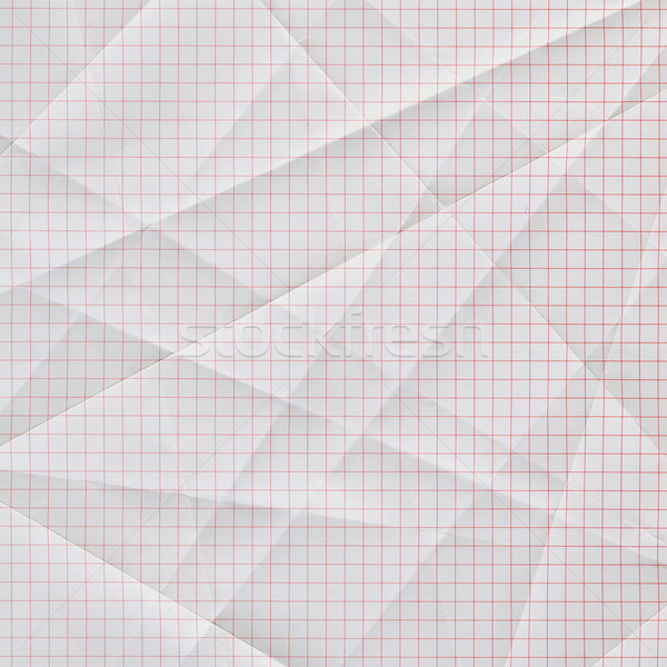 сложенный графа бумаги белый красный сетке Сток-фото © PixelsAway
