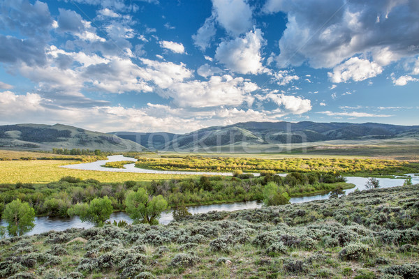 Stock photo: North Platte River above Northgate Canyon