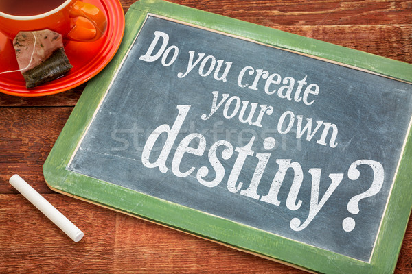 Do you create your own destiny question Stock photo © PixelsAway