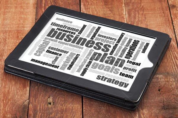 business plan word cloud Stock photo © PixelsAway