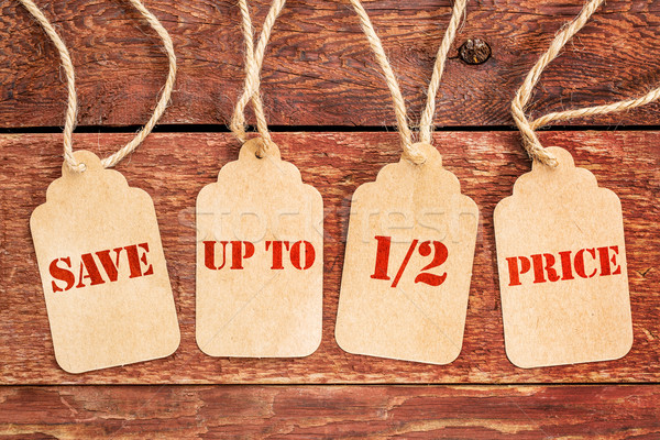 save up to half price banner Stock photo © PixelsAway