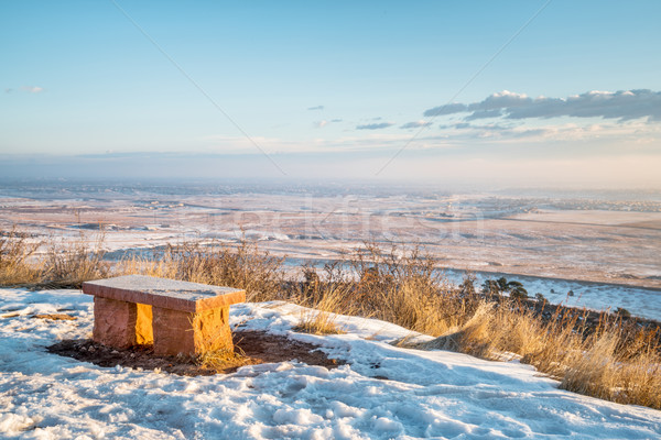 sandstone bench in Colorado foothills Stock photo © PixelsAway