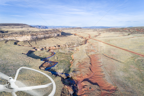 creek at  Colorado foothills - drone aerial view Stock photo © PixelsAway