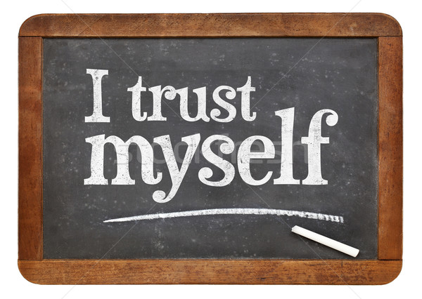 I trust myself - self confidence concept Stock photo © PixelsAway