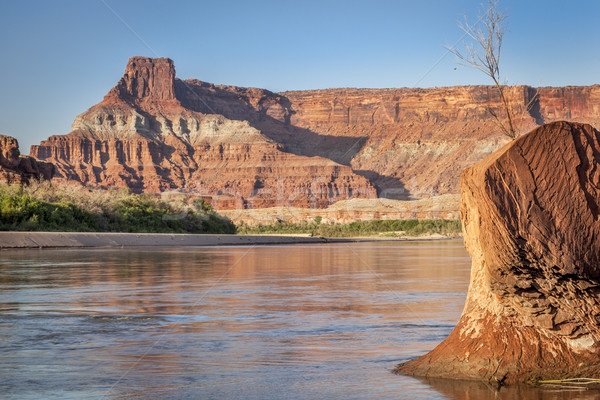 Colorado rivier park voorjaar landschap rock Stockfoto © PixelsAway