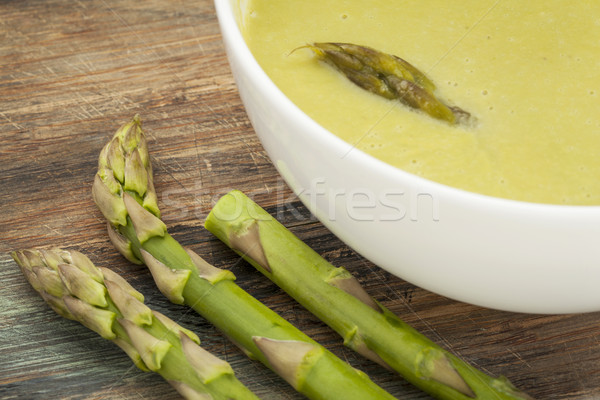 Stock photo: asparagus cream soup