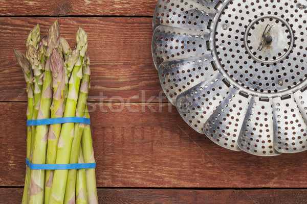 fresh green asparagus Stock photo © PixelsAway