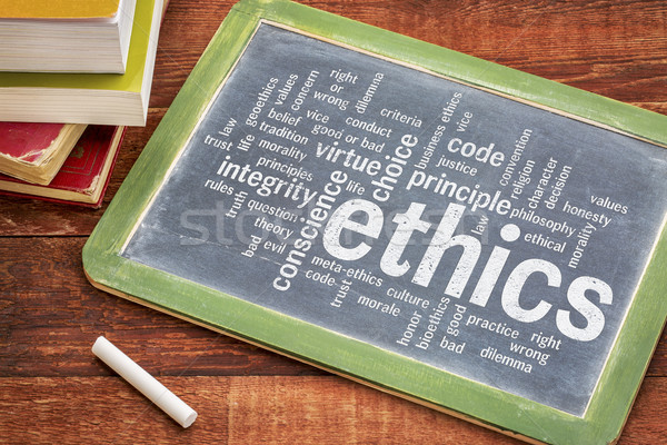 ethics and moral dilemma word cloud Stock photo © PixelsAway