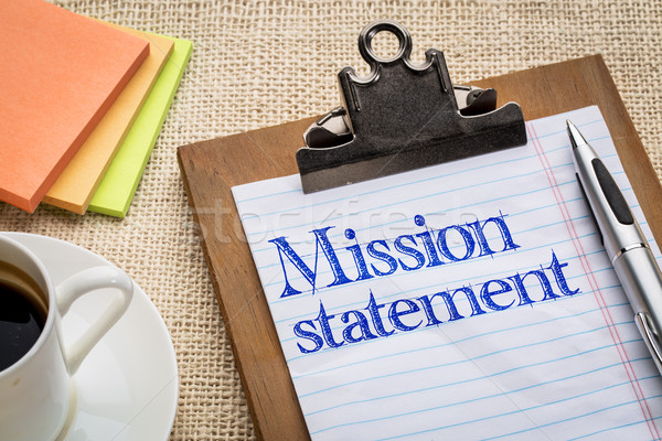 mission statement on clipboard Stock photo © PixelsAway