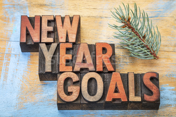 New Year goals word abstract  Stock photo © PixelsAway
