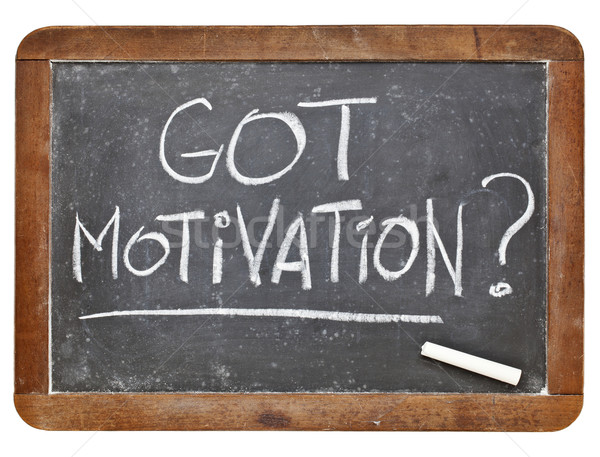 Motivation question blanche craie écriture vintage Photo stock © PixelsAway