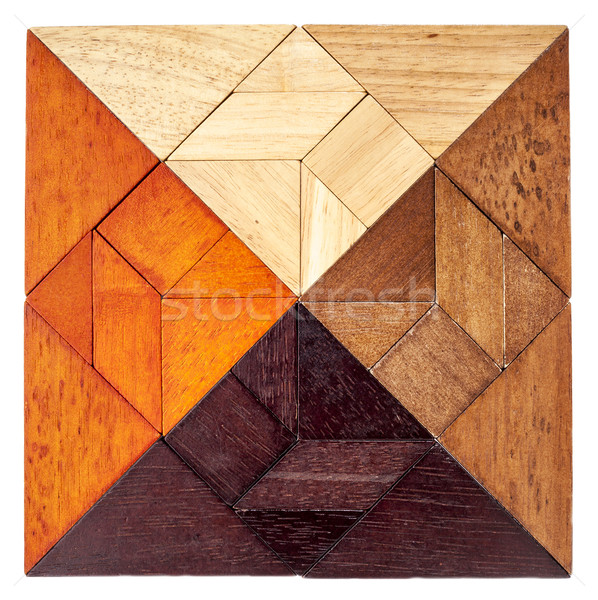 wood tangram square Stock photo © PixelsAway
