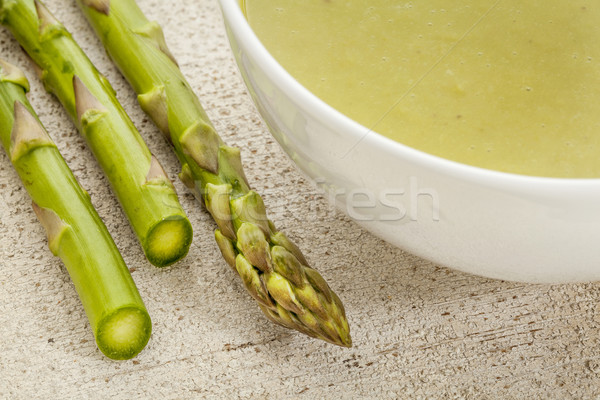 Stock photo: asparagus cream soup