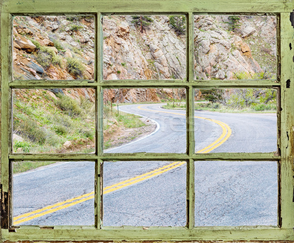 [[stock_photo]]: Voyage · venteux · route · vieux · fenêtre · vue