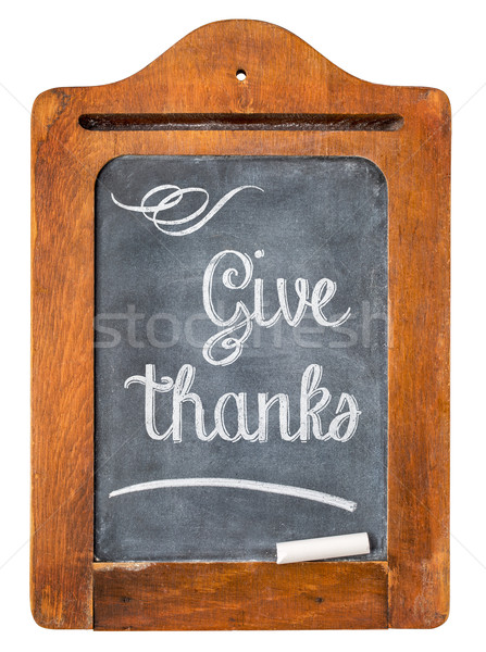 Give thanks - Thanksgiving concept Stock photo © PixelsAway