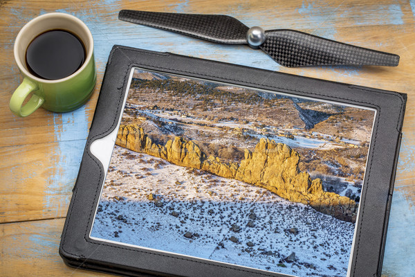 Manzara fotoğrafçılık resim dijital tablet Stok fotoğraf © PixelsAway