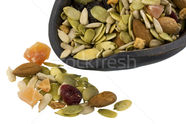 Stock photo: scoop of healthy trail mix 