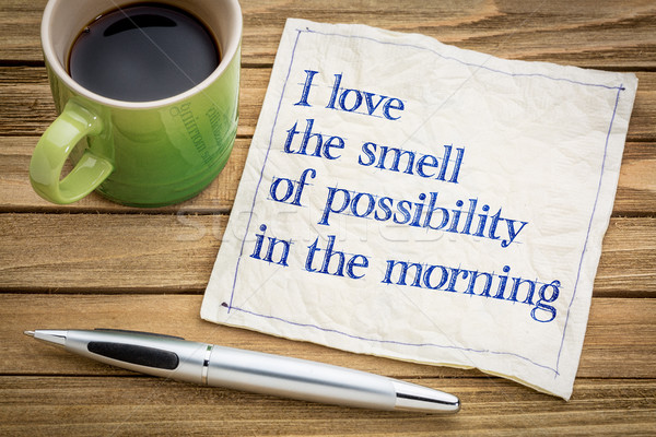 [[stock_photo]]: Odeur · possibilité · matin · amour · écriture · serviette