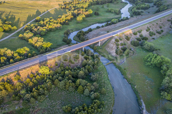 aerial view of Dismal River in Nebraska Stock photo © PixelsAway