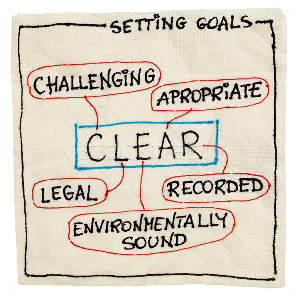 Stock photo: clear goal setting concept