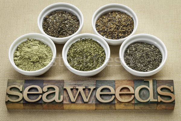 seaweeds - diet supplements Stock photo © PixelsAway