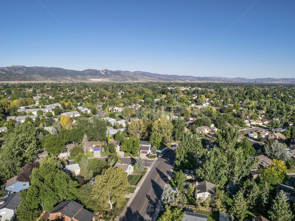 aerial view of residential area in Fort Collins Stock photo © PixelsAway