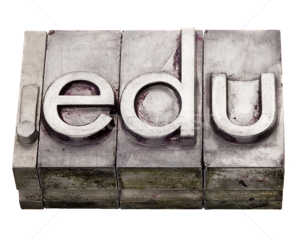 dot edu - internet domain in letterpress type Stock photo © PixelsAway