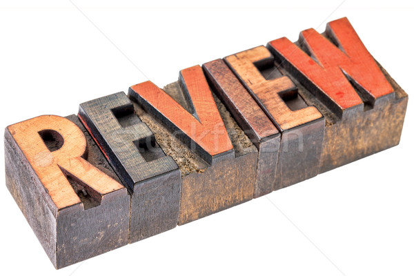 review word in vintage wood type Stock photo © PixelsAway