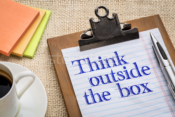 think outside the box reminder Stock photo © PixelsAway