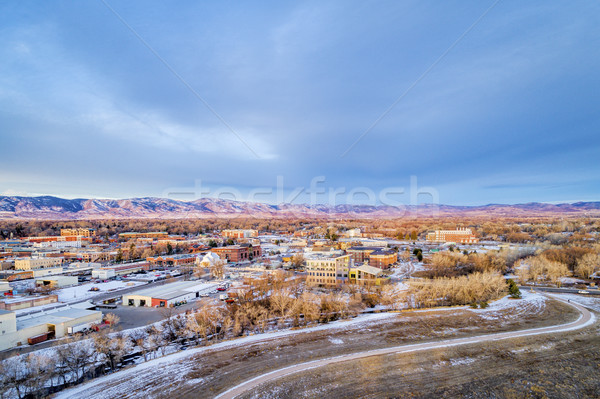Stock photo: Fort Collins downtown aerial view