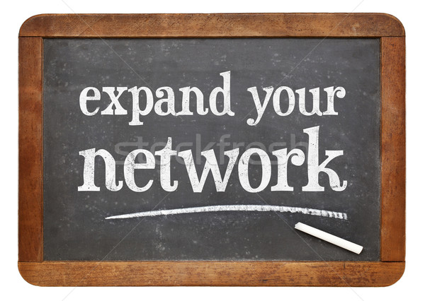Expand your network advice on blackboard Stock photo © PixelsAway