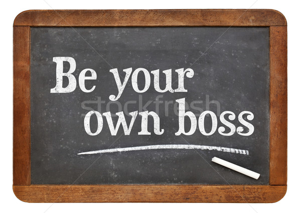 Be your own boss - self employment concept Stock photo © PixelsAway