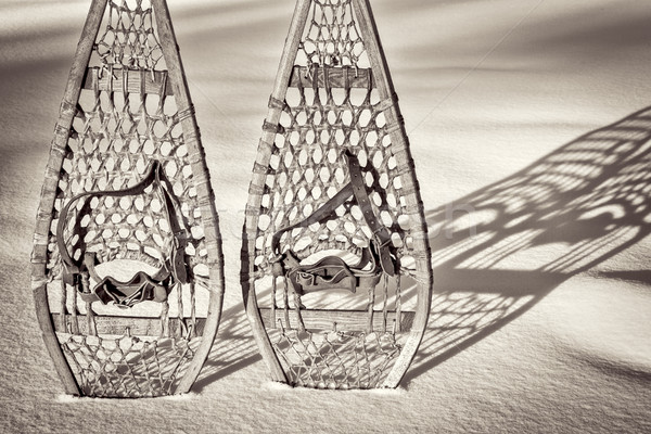 vintage Huron snowshoes abstract Stock photo © PixelsAway