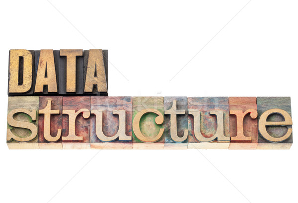 data structure in wood type Stock photo © PixelsAway
