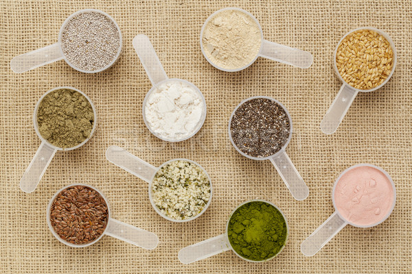 Stock photo: scoops of superfood