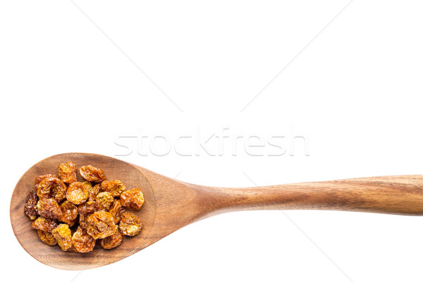 dried goldenberries on wooden spoon Stock photo © PixelsAway